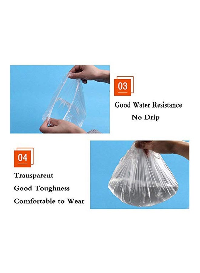 100-Piece Shower Cap Set Clear - Image 3